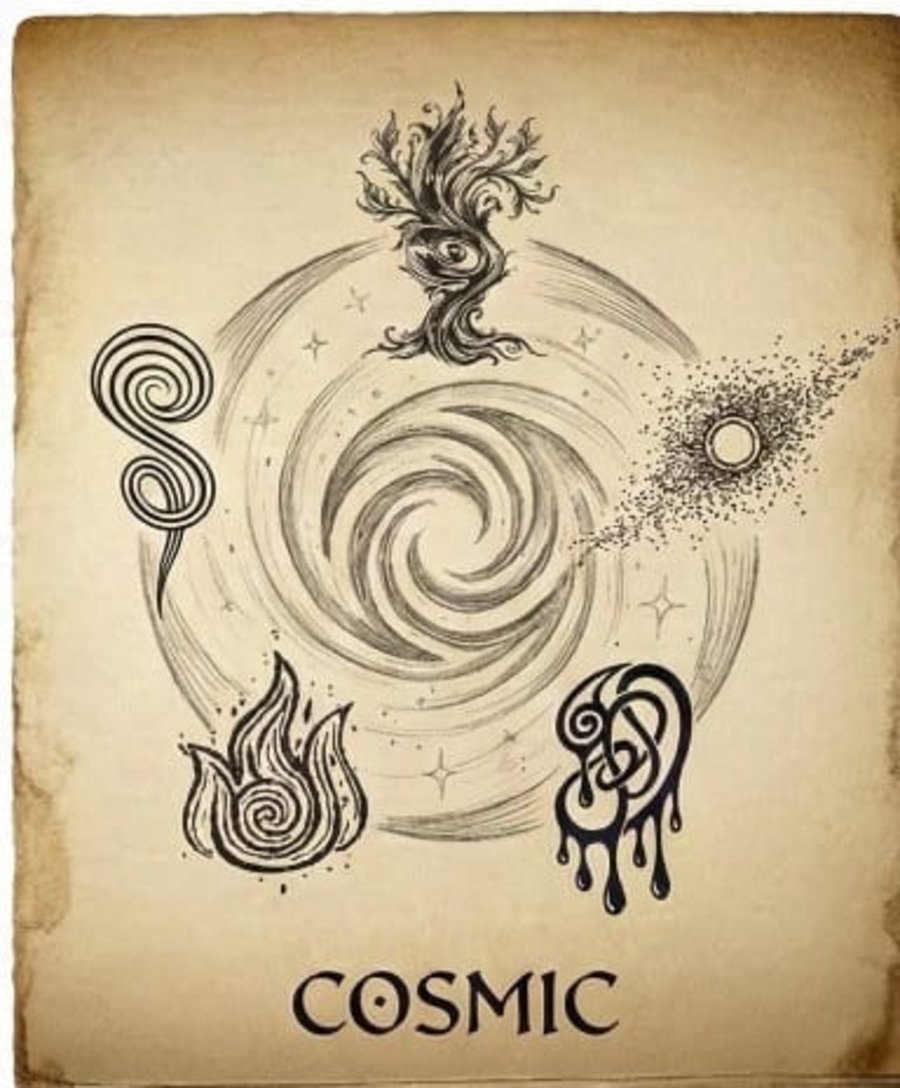 Cosmic — Ekam Lipi elemental glyph